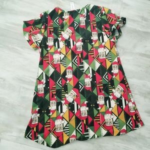 Lularoe Santa Clause‎ Tunic Size XXS. Cute Santa